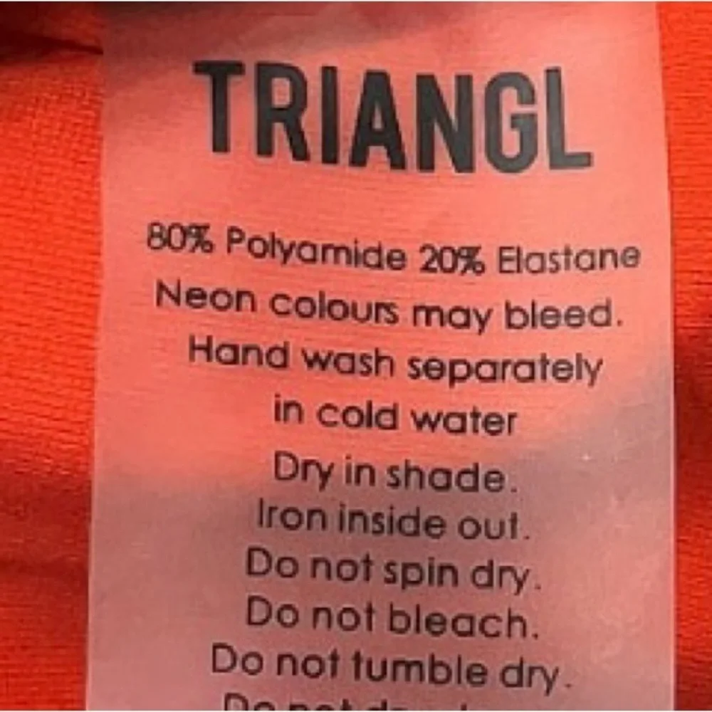 COPY - Orange -red triangl brand top